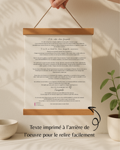 Cadeau Québécois Graduation - Fait à la main au Québec - SUFFISAMMENT Finissant(e) - Œuvre Minimaliste avec Message Inspirant pour Finissant(e)