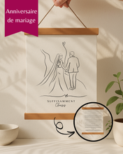 Cadeau Touchant et Significatif Anniversaire de Mariage Personnalisable - Cadeau Québécois - Fait à la main - Idée cadeau inoubliable