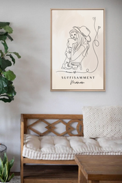 Portrait Personnalisé SUFFISAMMENT sur Toile Grand Format OLEKA