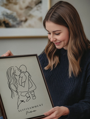 Portrait Personnalisé SUFFISAMMENT sur Toile Grand Format OLEKA
