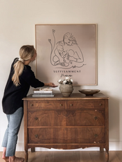 Portrait Personnalisé SUFFISAMMENT sur Toile Grand Format OLEKA