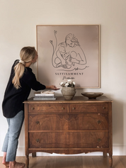 Portrait Personnalisé SUFFISAMMENT sur Toile Grand Format OLEKA
