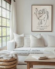 Portrait Personnalisé SUFFISAMMENT sur Toile Grand Format OLEKA