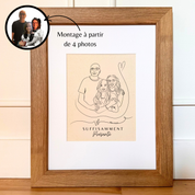 Portrait with minimalist features