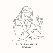 Cadeau nouvelle maman - Cadre maman bébé fleurs - Cadeau naissance - Cadeau shower SUFFISAMMENT Maman