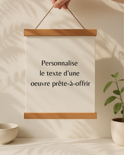Cadeau Éducatrice Québécoise – Œuvre d’Art Minimaliste Personnalisable avec Message Touchant – Idéal Fin d’Année, Garderie, CPE – Cadre Inclus