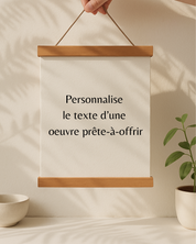 Cadre SUFFISAMMENT Chaudailleeee - Art minimaliste - Femme coupe de vin
