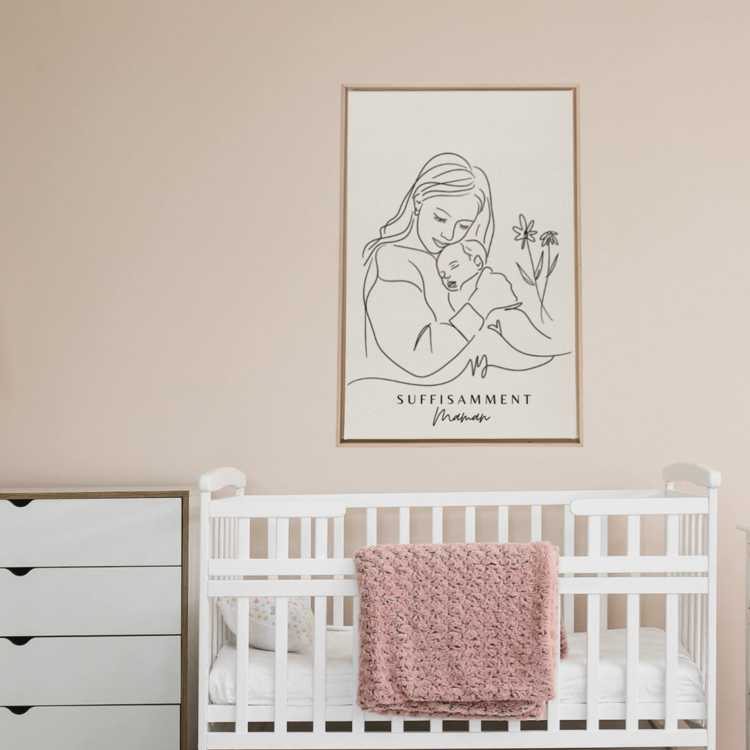 Oeuvre naissance bébé - SUFFISAMMENT Maman