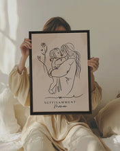 Portrait Personnalisé SUFFISAMMENT sur Toile Grand Format OLEKA