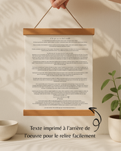 Cadeau Québécois Deuil Périnatal - SUFFISAMMENT Aimé - Oeuvre Minimaliste avec Message d'Amour pour Fausse Couche Maman bébé
