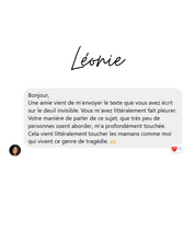 Cadeau Québécois Deuil Périnatal - SUFFISAMMENT Aimé - Oeuvre Minimaliste avec Message d'Amour pour Fausse Couche