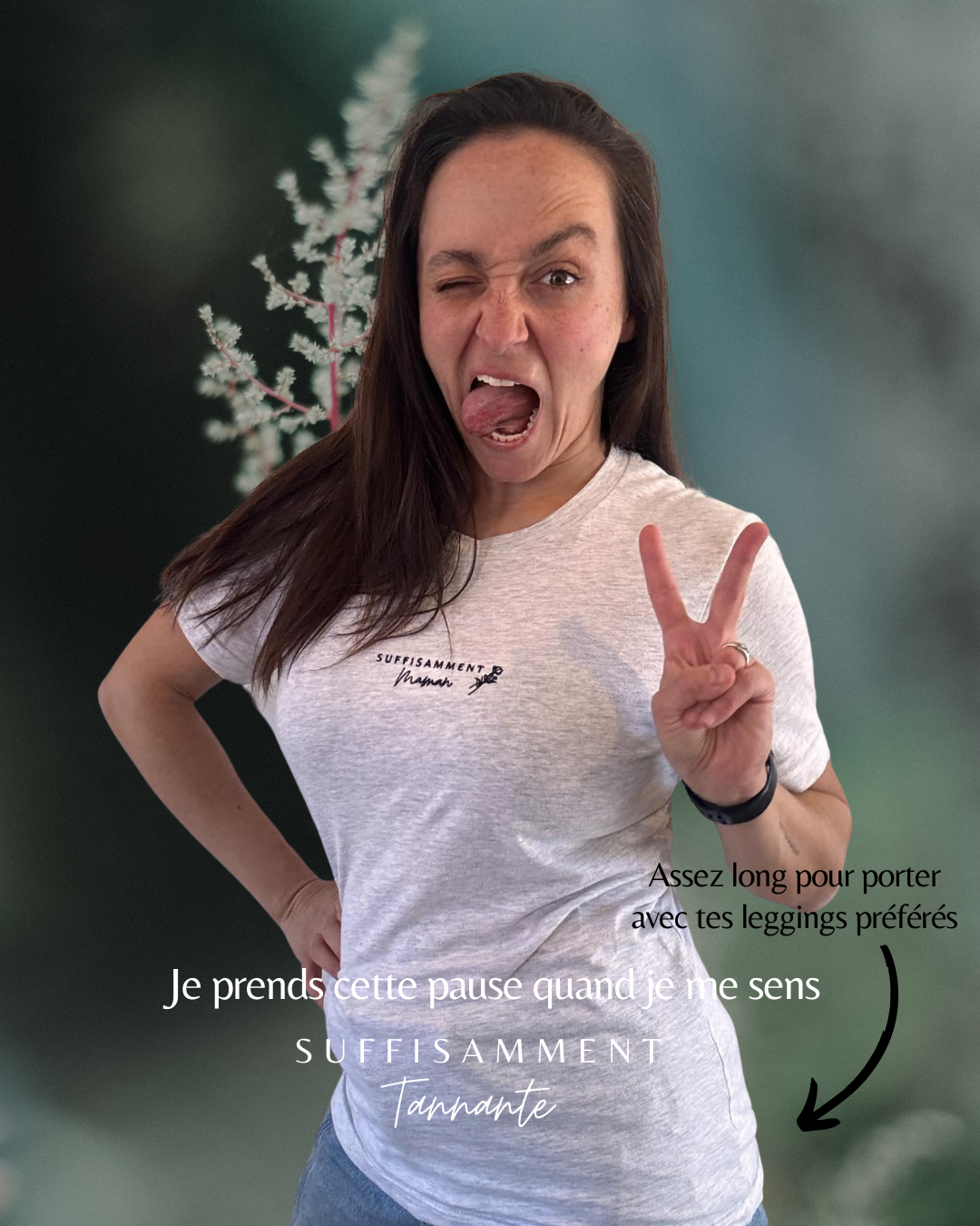 T-shirt "SUFFISAMMENT Maman" - Deuil Périnatal | Vêtement Sensibilisation Fausse Couche | Message de Soutien Perte Bébé
