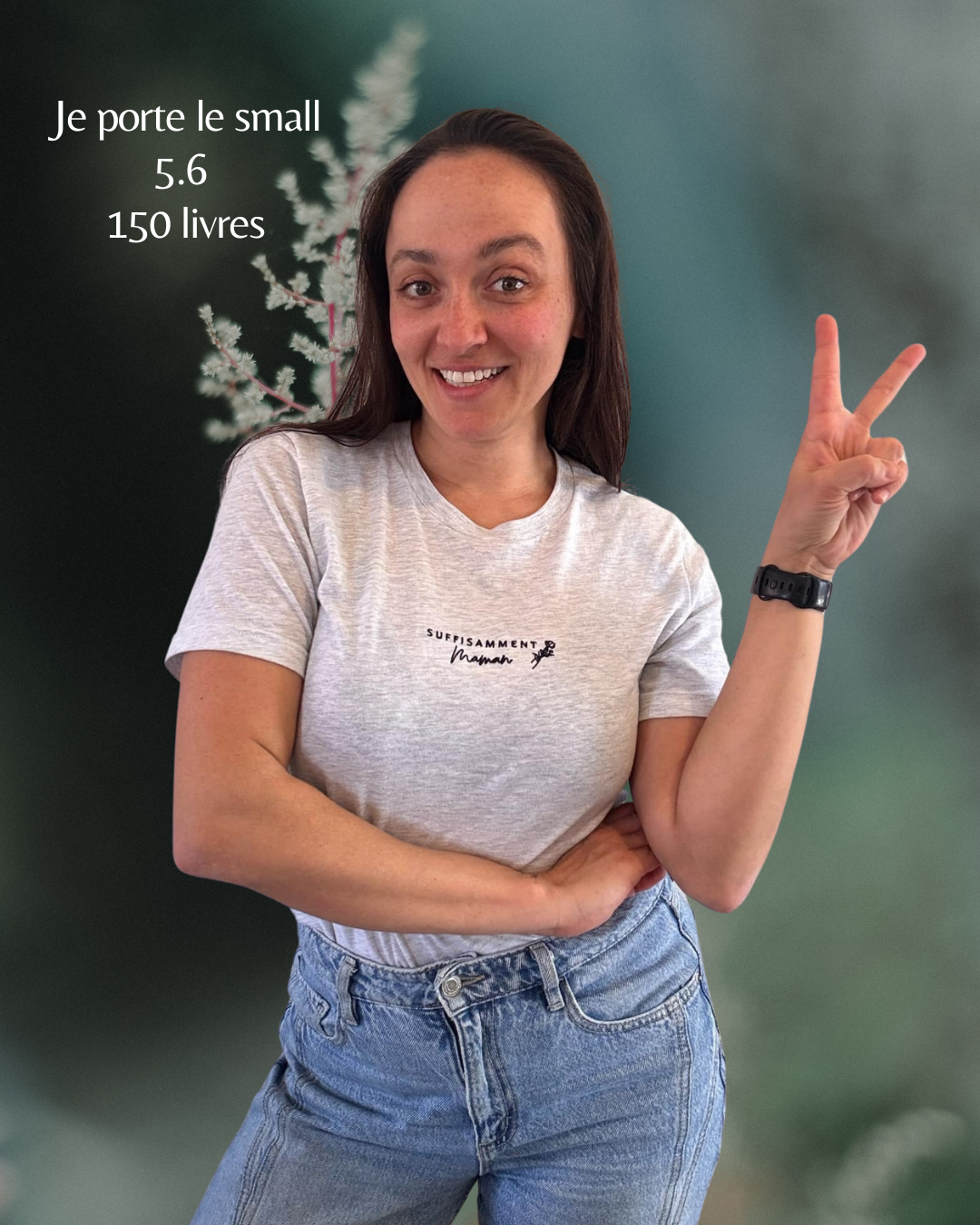 SUFFISAMMENT Maman - T-shirt BRODÉ