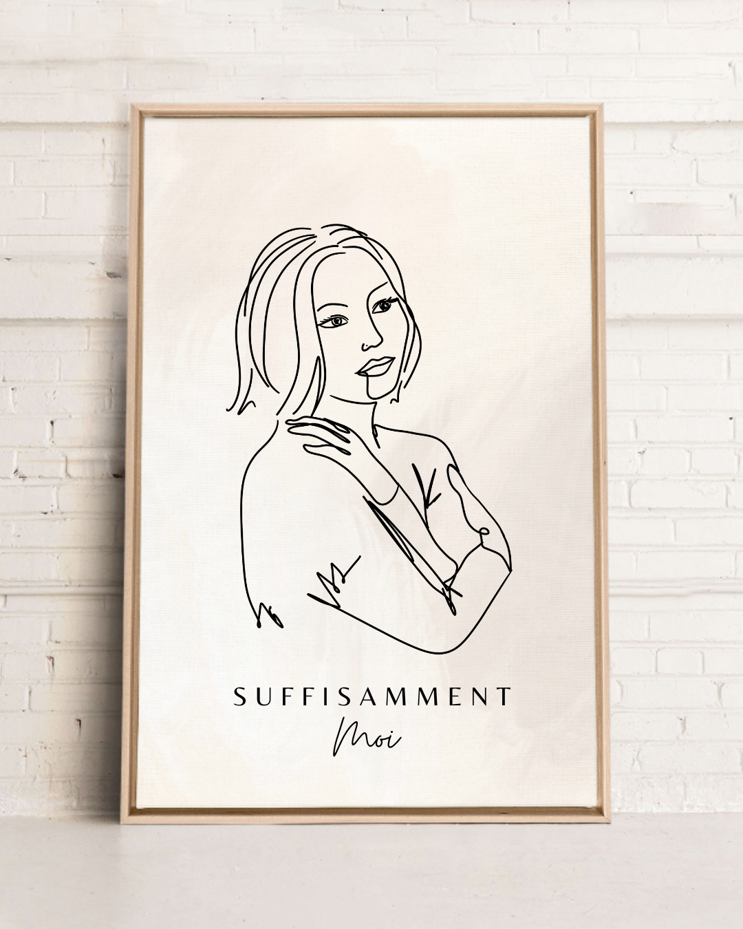 Portrait Personnalisé SUFFISAMMENT sur Toile Grand Format OLEKA