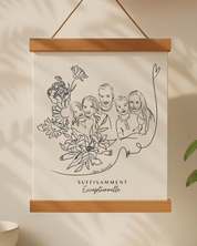 Portraits personnalisés SUFFISAMMENT - Une oeuvre qui berce le coeur