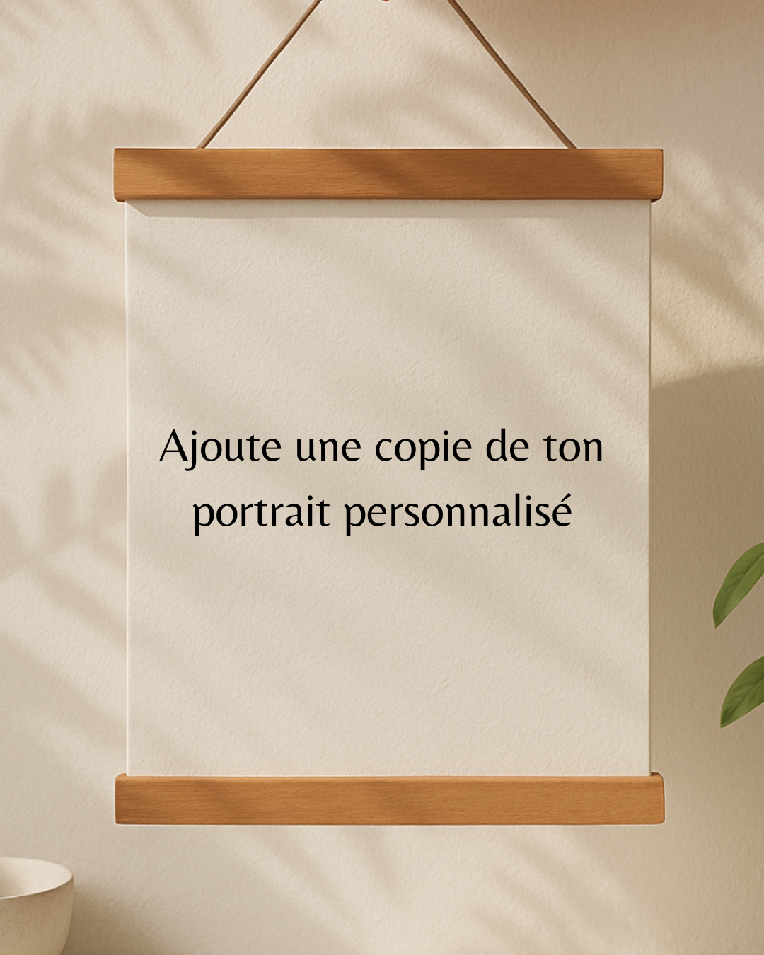 Copie encadrée de ton portrait personnalisé sur papier de coton durable 8x12