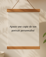 Copie encadrée de ton portrait personnalisé sur papier de coton durable 8x12