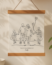 Portraits personnalisés SUFFISAMMENT - Une oeuvre qui berce le coeur