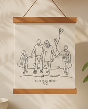Portraits personnalisés SUFFISAMMENT - Une oeuvre qui berce le coeur