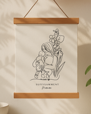 Portraits personnalisés SUFFISAMMENT - Une oeuvre qui berce le coeur