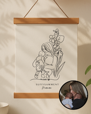 Portraits personnalisés SUFFISAMMENT - Une oeuvre qui berce le coeur
