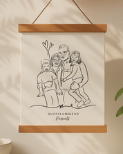 Portraits personnalisés SUFFISAMMENT - Une oeuvre qui berce le coeur