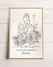 Portrait Personnalisé SUFFISAMMENT sur Toile Grand Format OLEKA