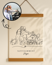 Portraits personnalisés SUFFISAMMENT - Une oeuvre qui berce le coeur