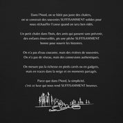 SUFFISAMMENT L'Nord - Chandail col rond AVEC texte au dos